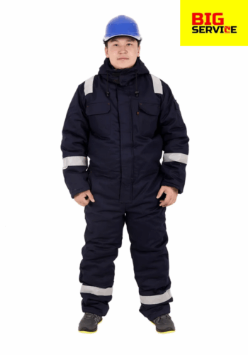 Комбинезон огнеупорный зимний антистатичный темно синий