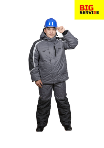 Костюм рабочий мужской зимний Финикс, серый,темно-серый