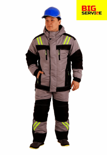 Костюм рабочий мужской зимний «Восток», серый