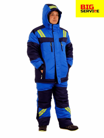 Костюм рабочий мужской зимний «Восток» василек