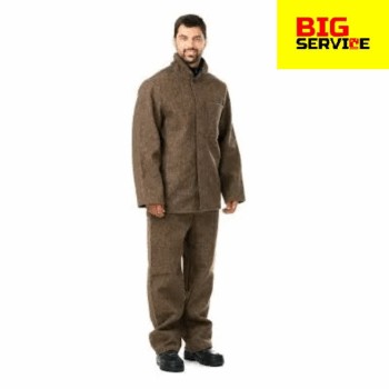 Костюм суконный жаростойкий: куртки и брюк – на подкладке из бязи
