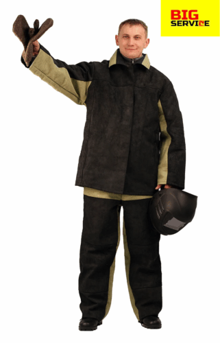 Костюм сварщика спилковый комбинированный утепленный