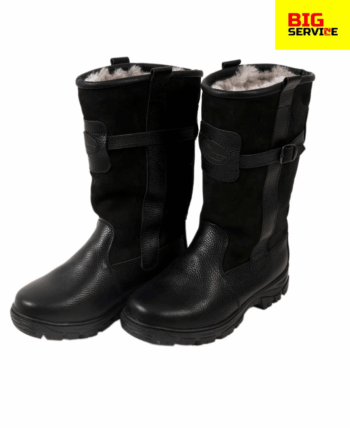 Сапоги мужские зимние монголки чёрный
